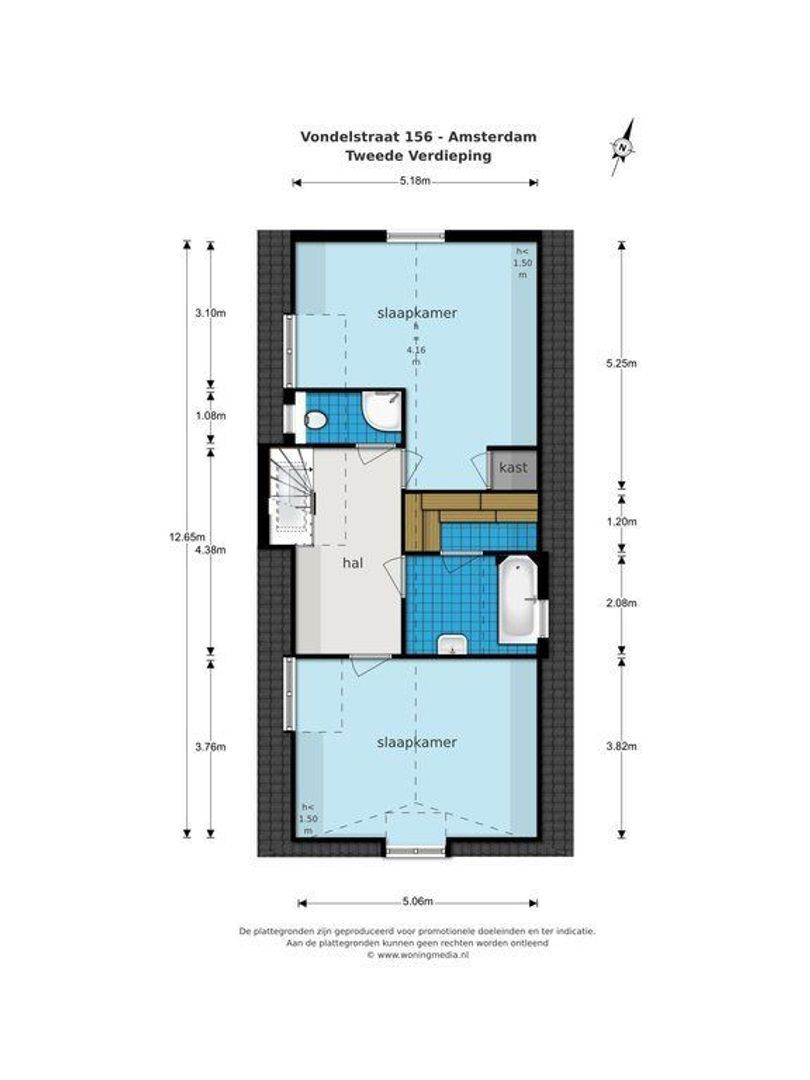 Vondelstraat 156, Amsterdam plattegrond-7