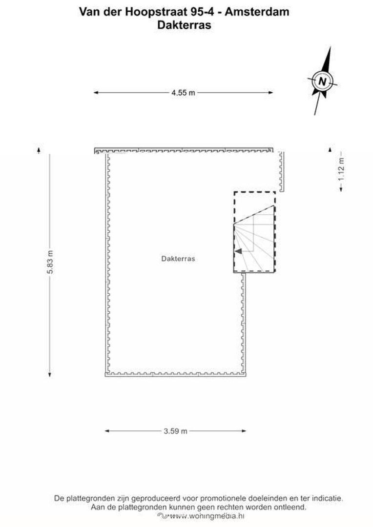 Van der Hoopstraat 95 4, Amsterdam plattegrond-0