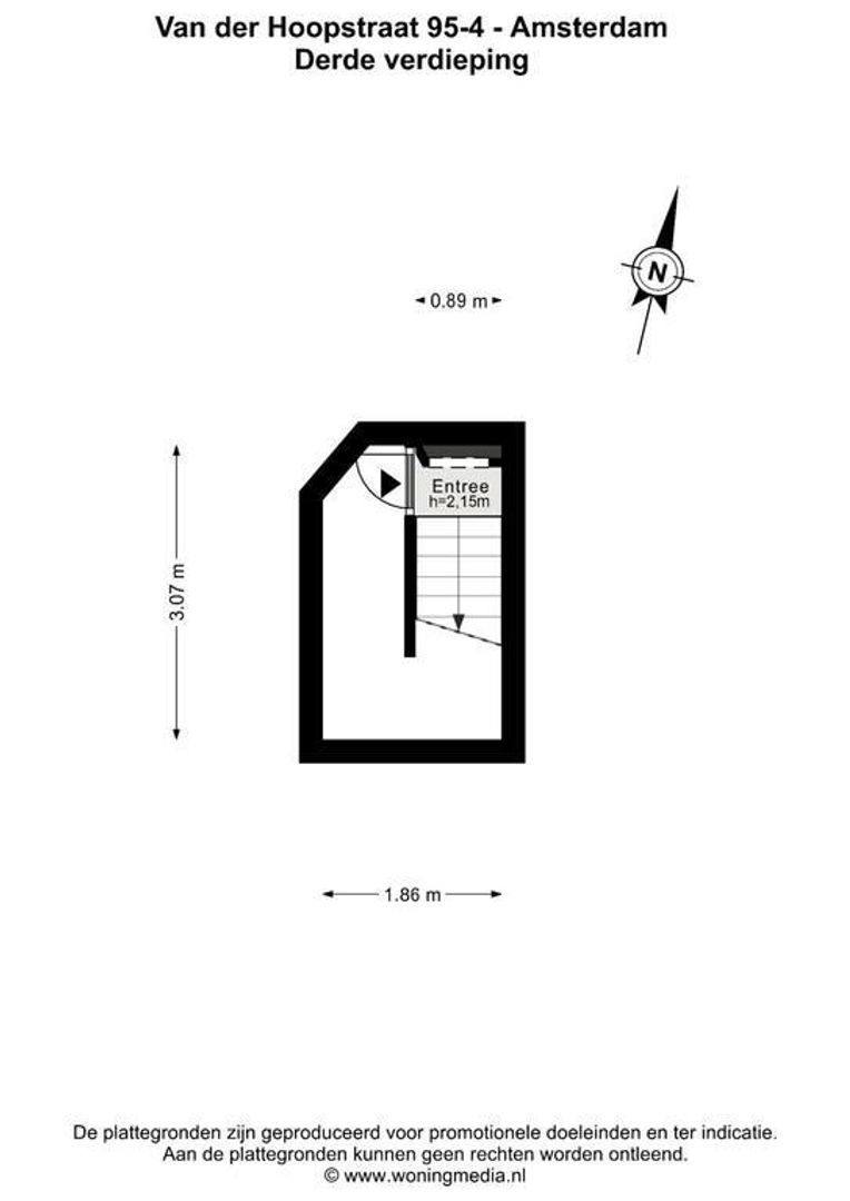 Van der Hoopstraat 95 4, Amsterdam plattegrond-3