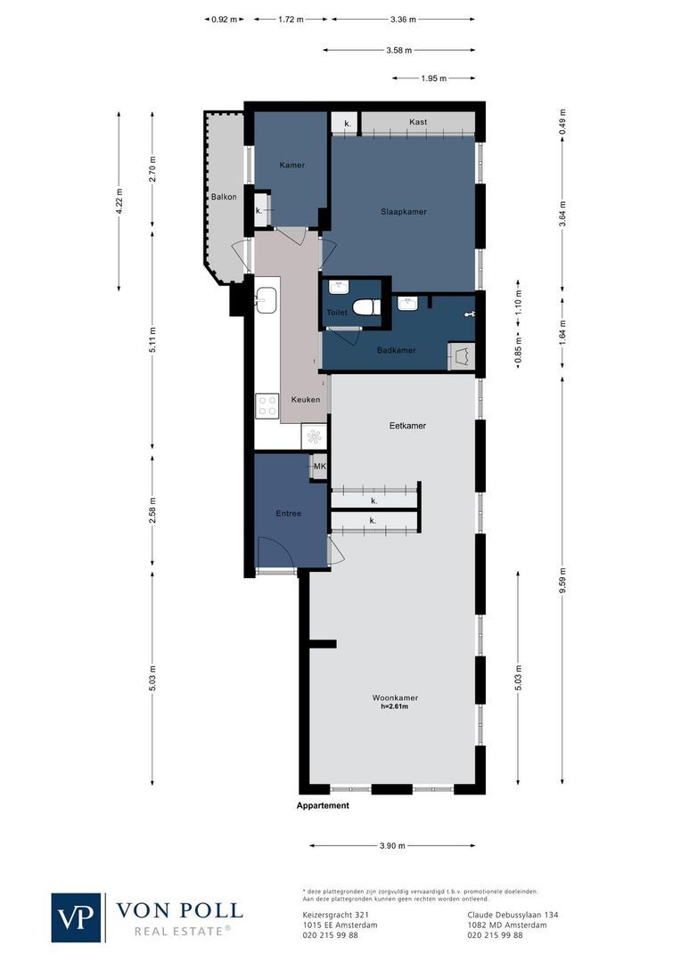 Nieuwe Achtergracht 73 3, Amsterdam plattegrond-0
