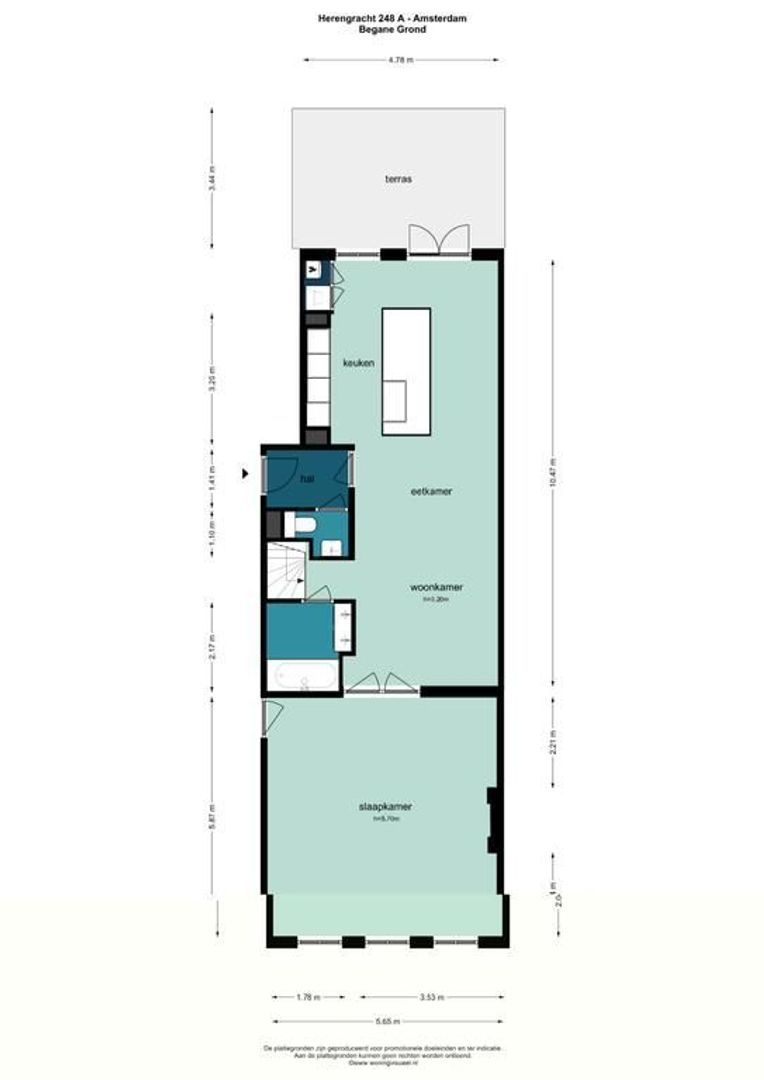Herengracht 248 A, Amsterdam plattegrond-0