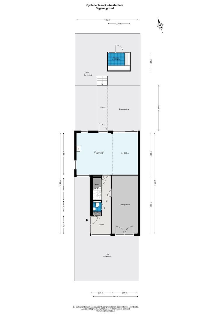 Cycladenlaan 5, Amsterdam plattegrond-0