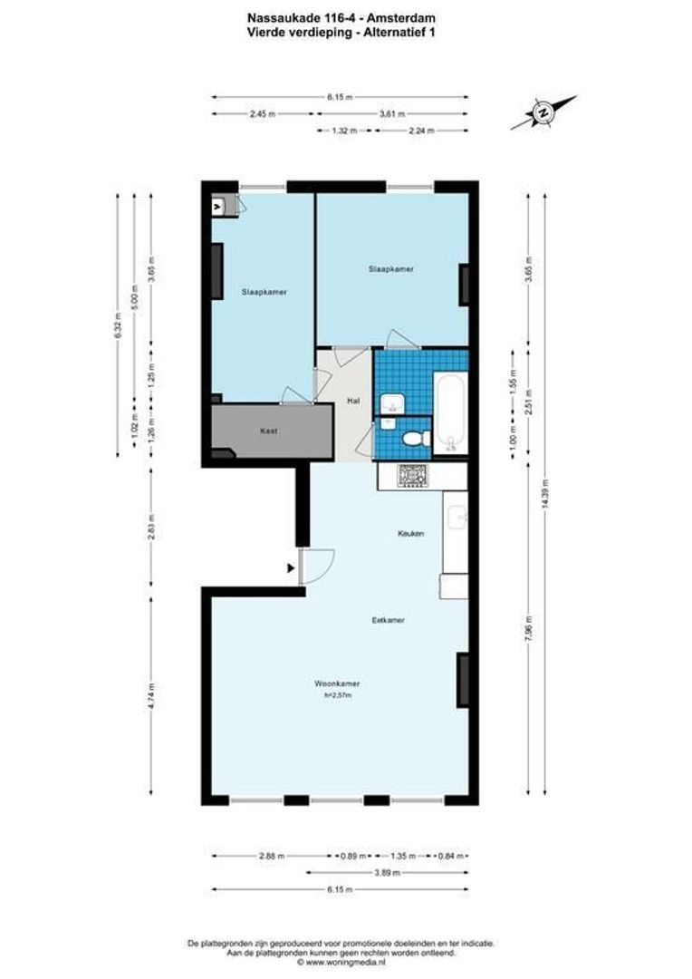 Nassaukade 116 4, Amsterdam plattegrond-5