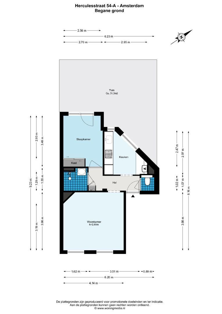 Herculesstraat 54 A, Amsterdam plattegrond-0