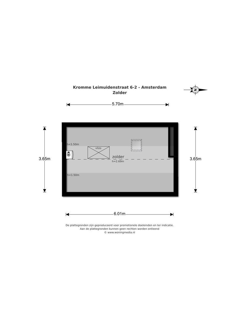 Kromme Leimuidenstraat 6 2, Amsterdam plattegrond-3