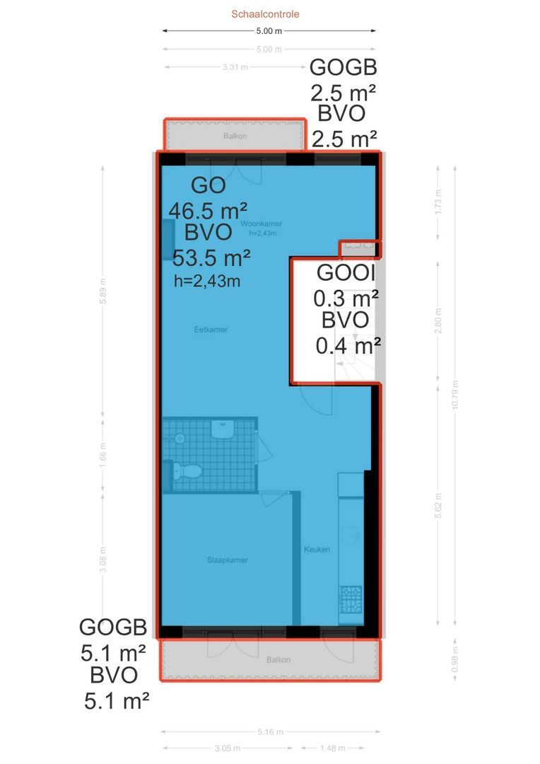 Staringstraat 32 2, Amsterdam plattegrond-3