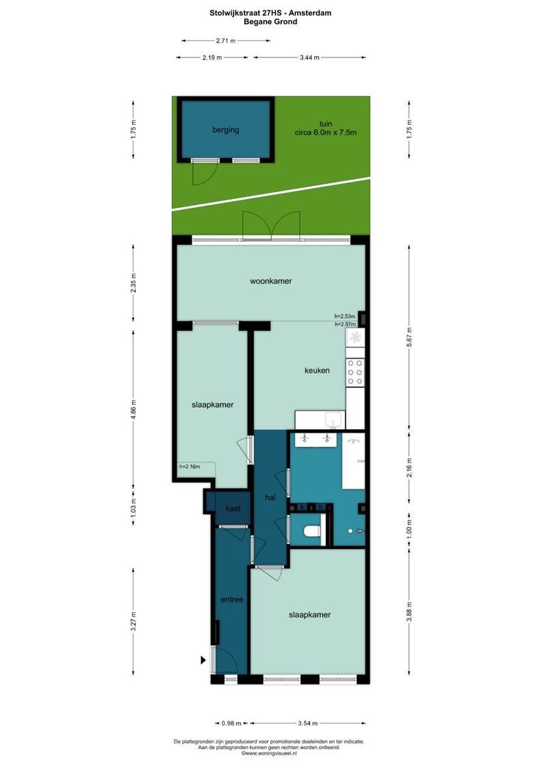 Stolwijkstraat 27 H, Amsterdam plattegrond-0
