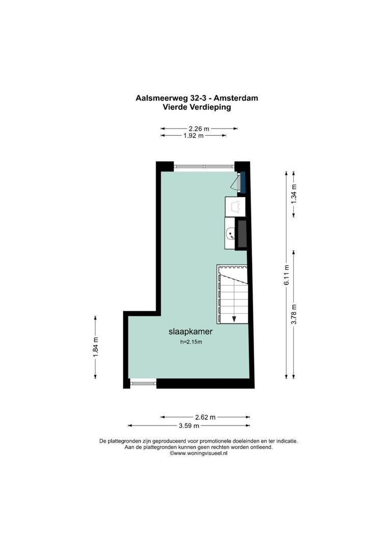 Aalsmeerweg 32 3, Amsterdam plattegrond-0