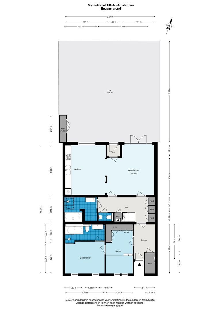 Vondelstraat 108 A, Amsterdam plattegrond-0