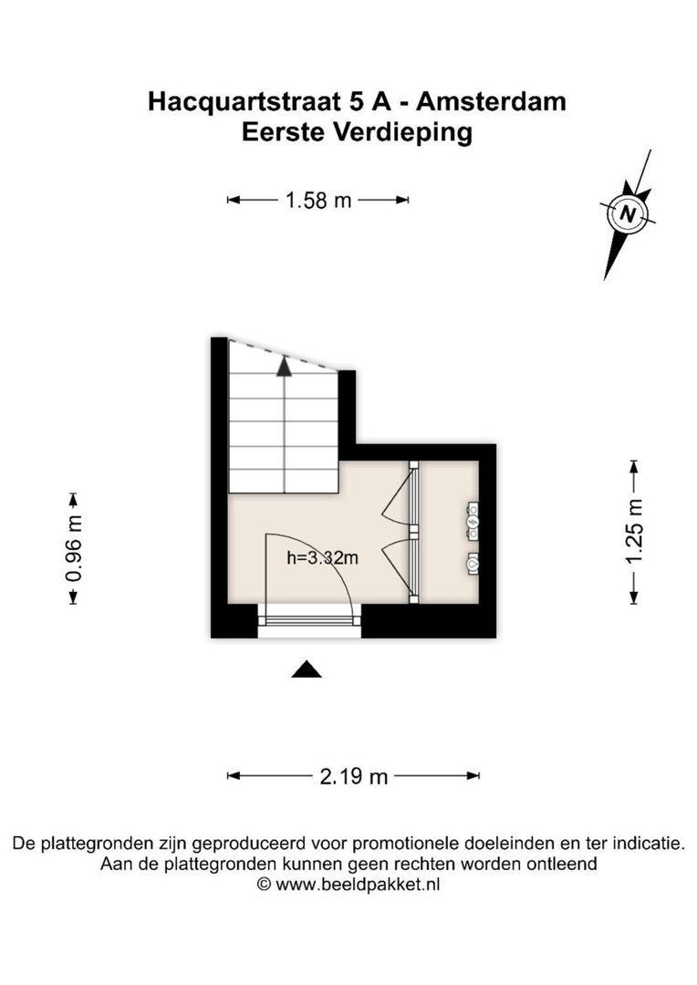 Hacquartstraat 5 A, Amsterdam plattegrond-3