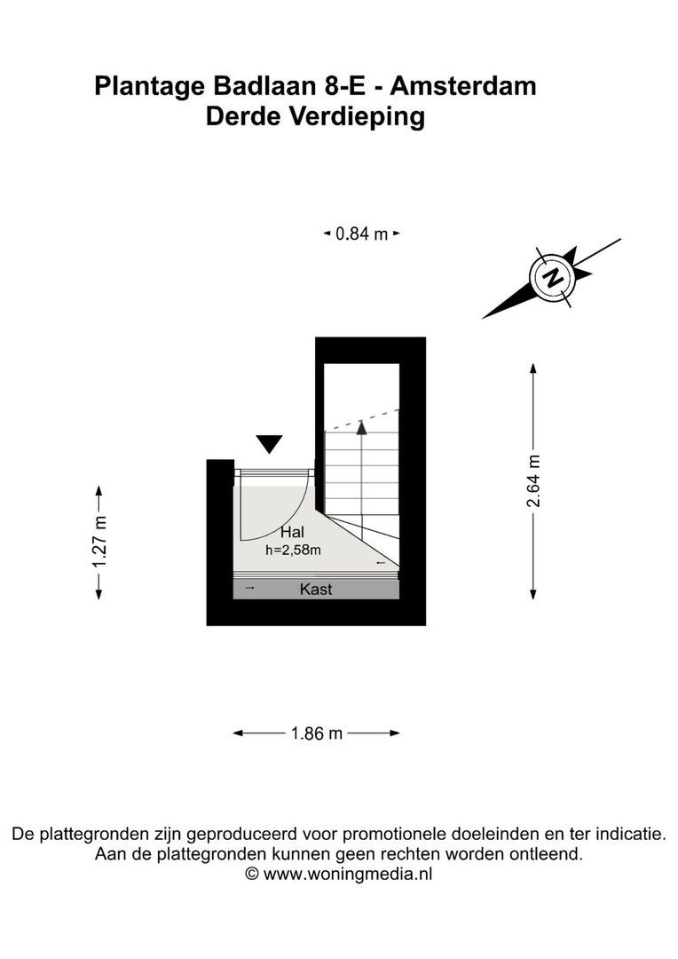 Plantage Badlaan 8 E, Amsterdam plattegrond-0