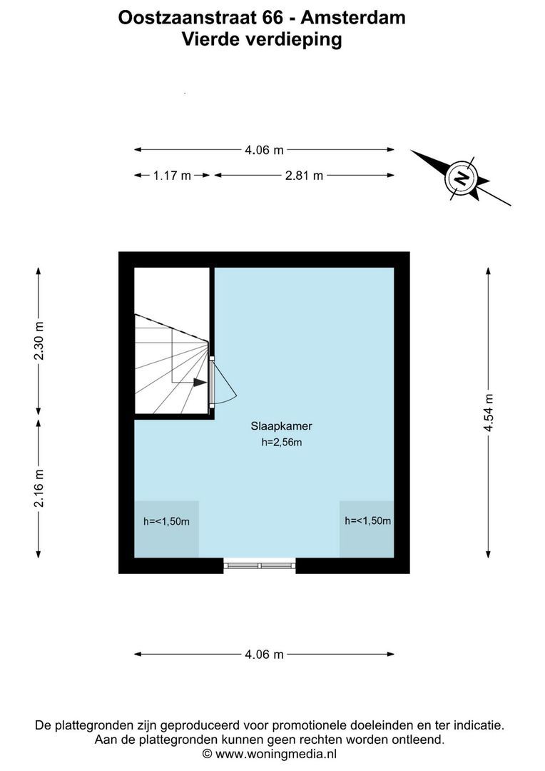 Oostzaanstraat 66, Amsterdam plattegrond-3
