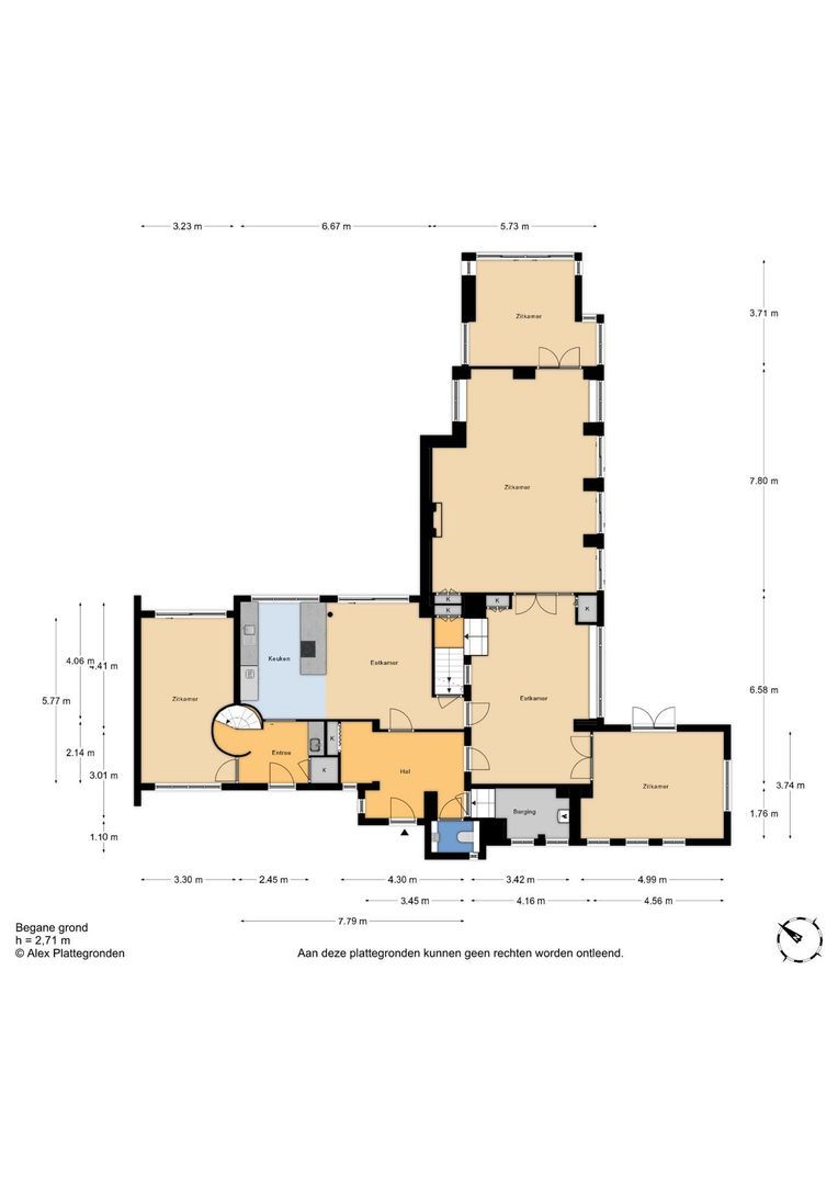 Koekoekslaan 6, Wassenaar plattegrond-0