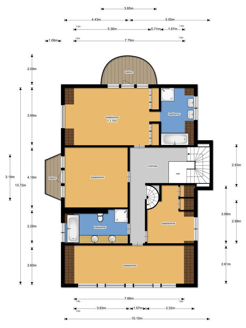 Koninginneweg 4, Wassenaar plattegrond-1