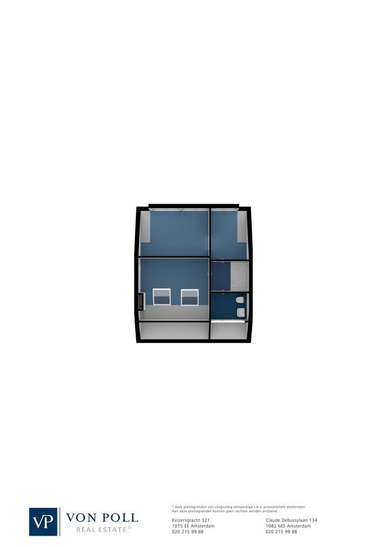 Emmakade 14, Amstelveen plattegrond-1