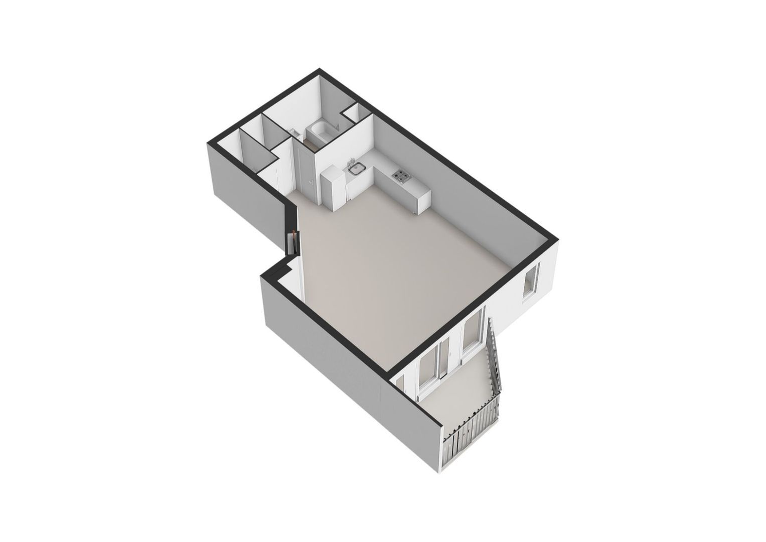 Pieter Cornelisz. Hooftstraat 186 1, Amsterdam plattegrond-1