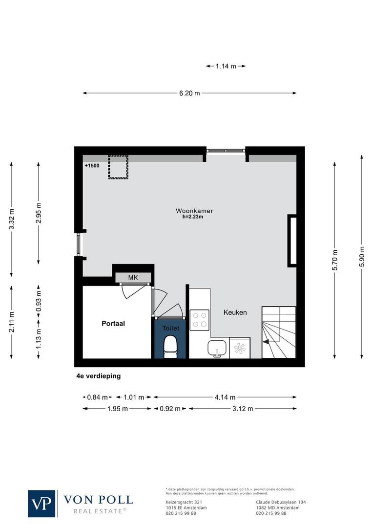 Overtoom 206 4, Amsterdam plattegrond-0