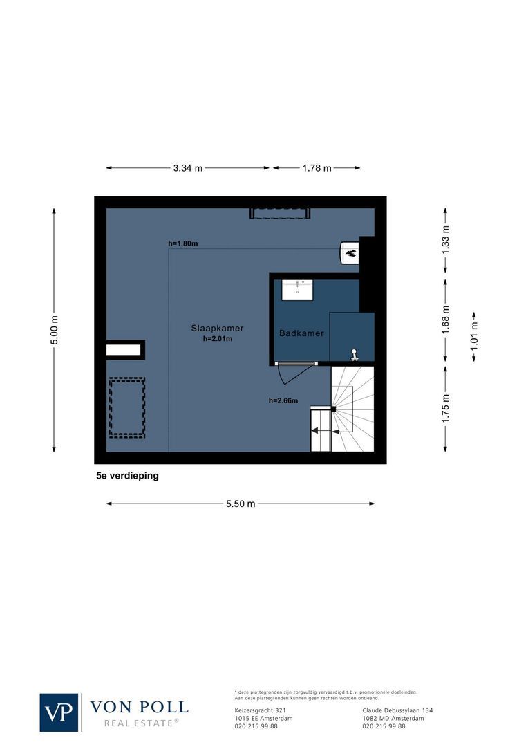 Overtoom 206 4, Amsterdam plattegrond-1
