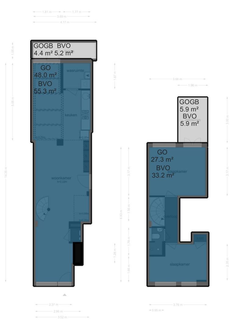 Egelantiersgracht 58, Amsterdam plattegrond-2
