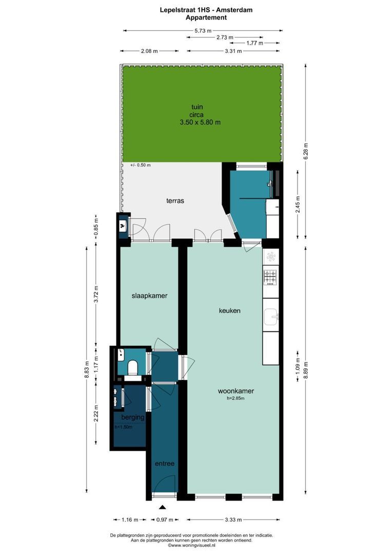Lepelstraat 1 H, Amsterdam plattegrond-0