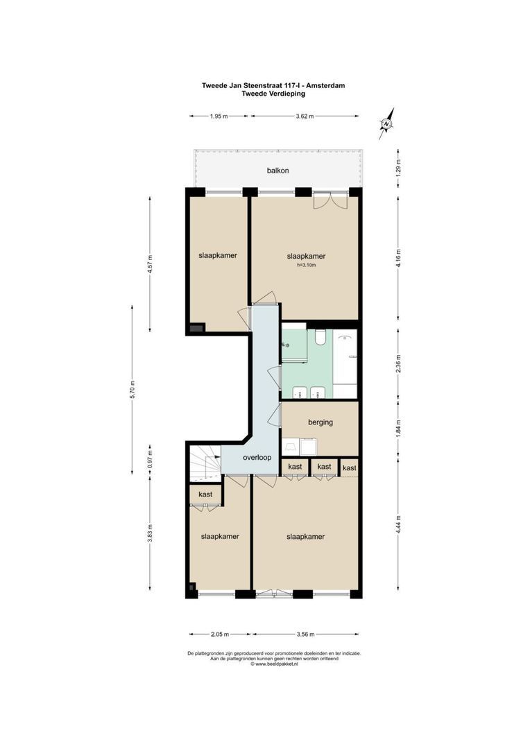 Tweede Jan Steenstraat 117 1, Amsterdam plattegrond-4