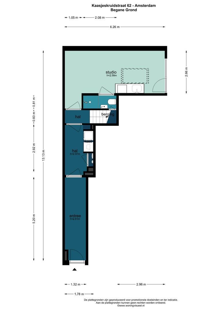 Kaasjeskruidstraat 62, Amsterdam plattegrond-0