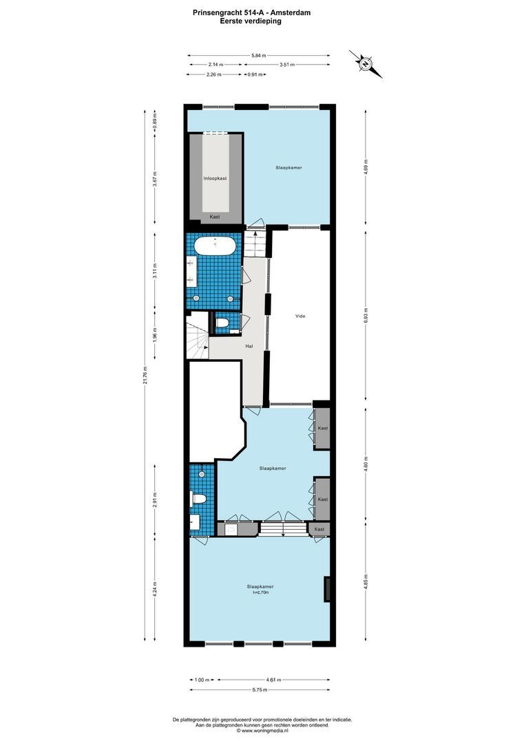 Prinsengracht 514 A, Amsterdam plattegrond-1