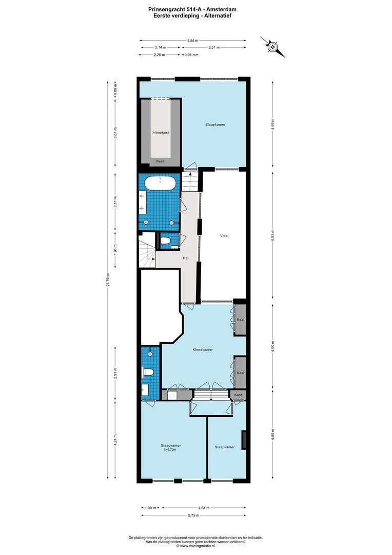 Prinsengracht 514 A, Amsterdam plattegrond-2