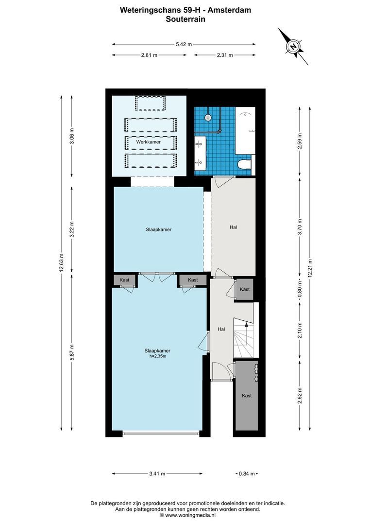 Weteringschans 59 H, Amsterdam plattegrond-4