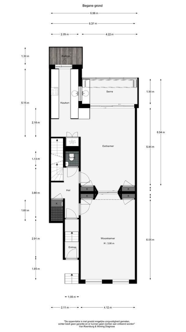 Willemsparkweg 217 H, Amsterdam plattegrond-1