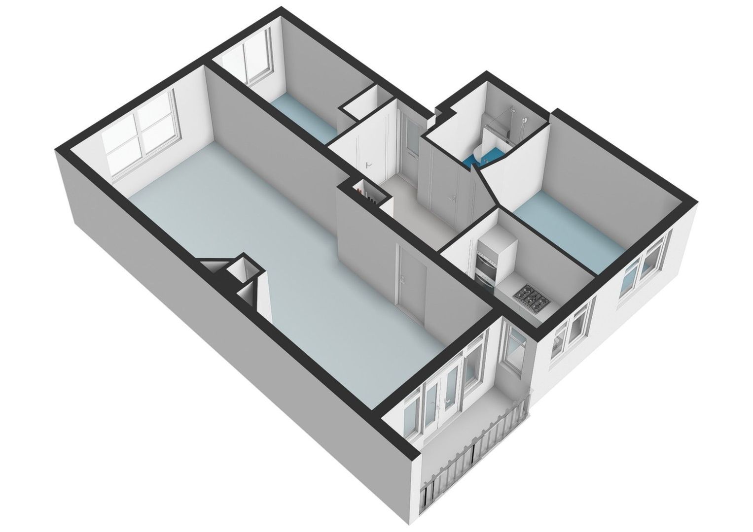 President Kennedylaan 242 1, Amsterdam plattegrond-1