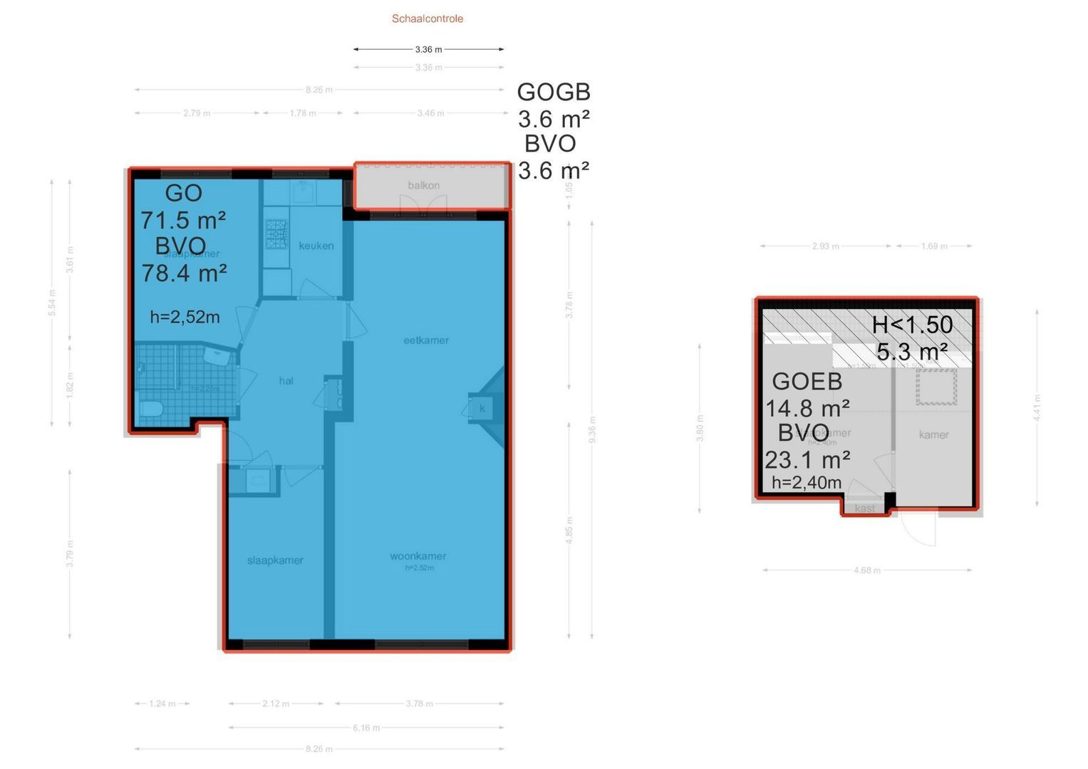 President Kennedylaan 242 1, Amsterdam plattegrond-5