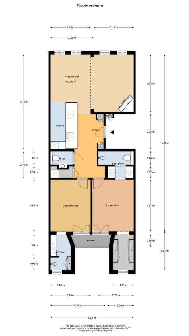 Tuinstraat 4 C, Amsterdam plattegrond-0