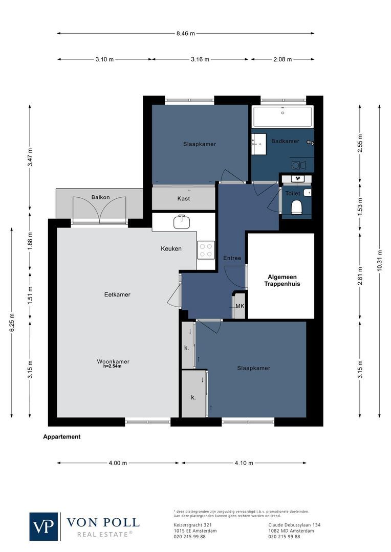 Marowijnestraat 14 2, Amsterdam plattegrond-0