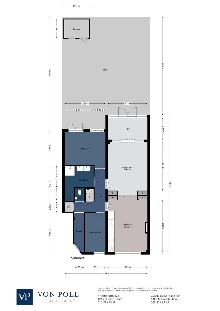 Krammerstraat 6 H, Amsterdam plattegrond-0