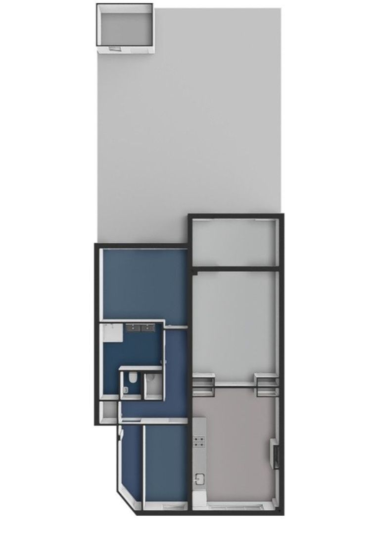 Krammerstraat 6 H, Amsterdam plattegrond-1