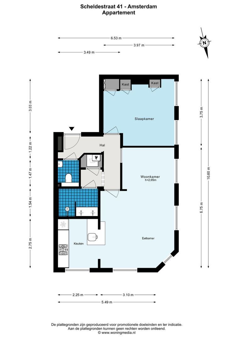 Scheldestraat 41 3, Amsterdam plattegrond-0