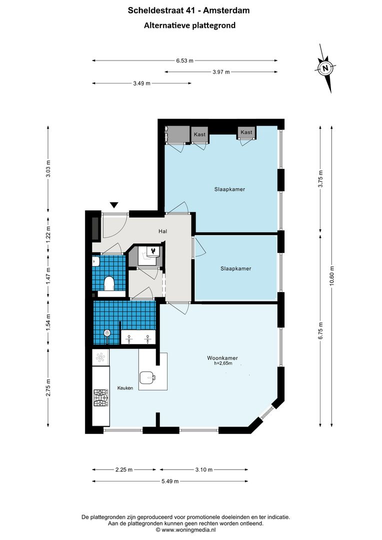 Scheldestraat 41 3, Amsterdam plattegrond-1