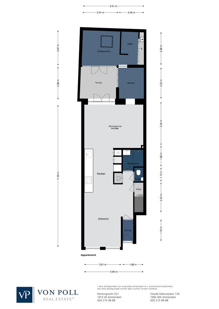Hasebroekstraat 33 H, Amsterdam plattegrond-0