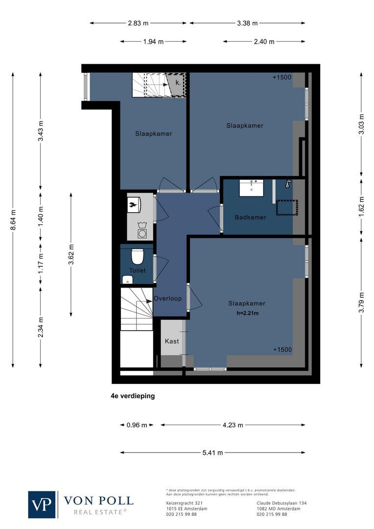 Rochussenstraat 11 3, Amsterdam plattegrond-2