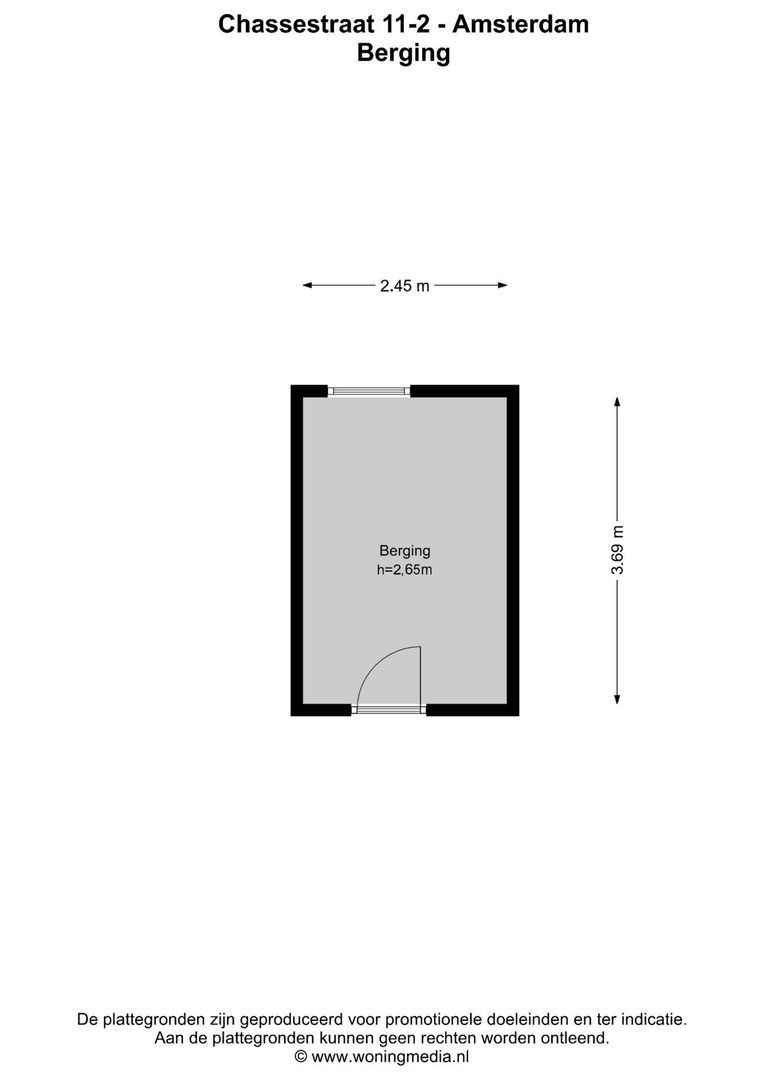 Chassestraat 11 2, Amsterdam plattegrond-3
