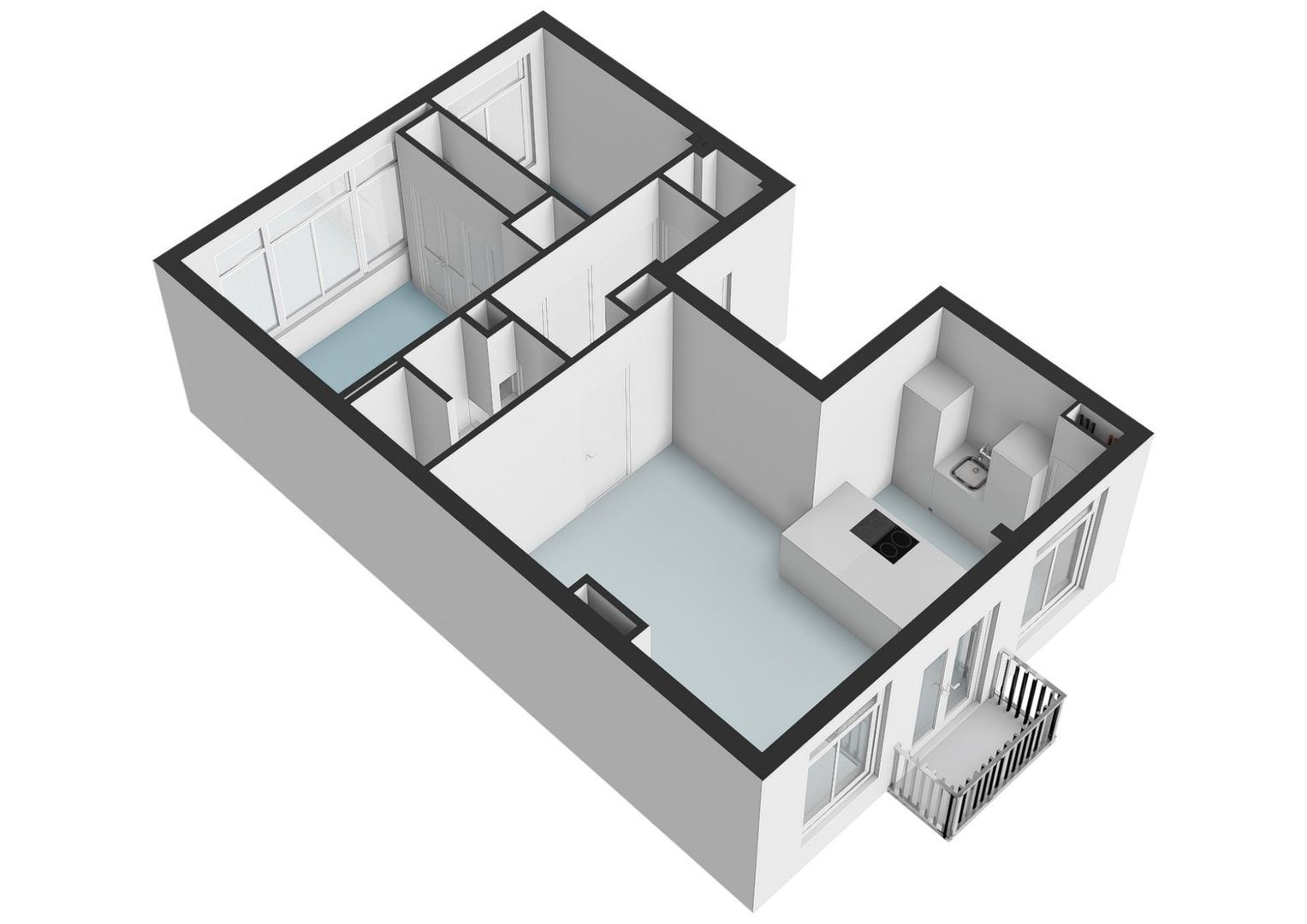 Alexanderstraat 2 1, Amsterdam plattegrond-1