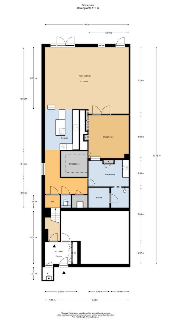 Herengracht 116 C, Amsterdam plattegrond-2
