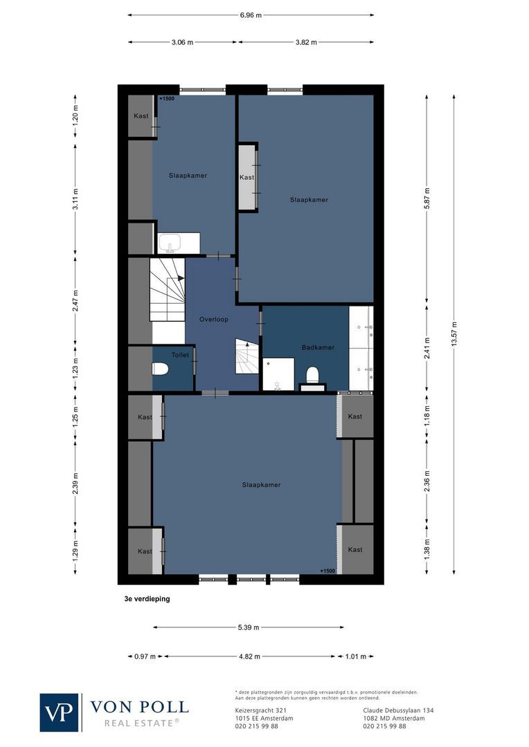 Pieter de Hoochstraat 3 2, Amsterdam plattegrond-2