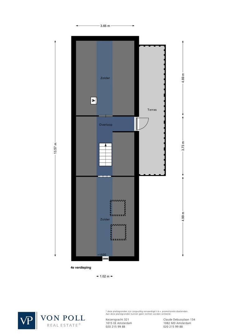 Pieter de Hoochstraat 3 2, Amsterdam plattegrond-3