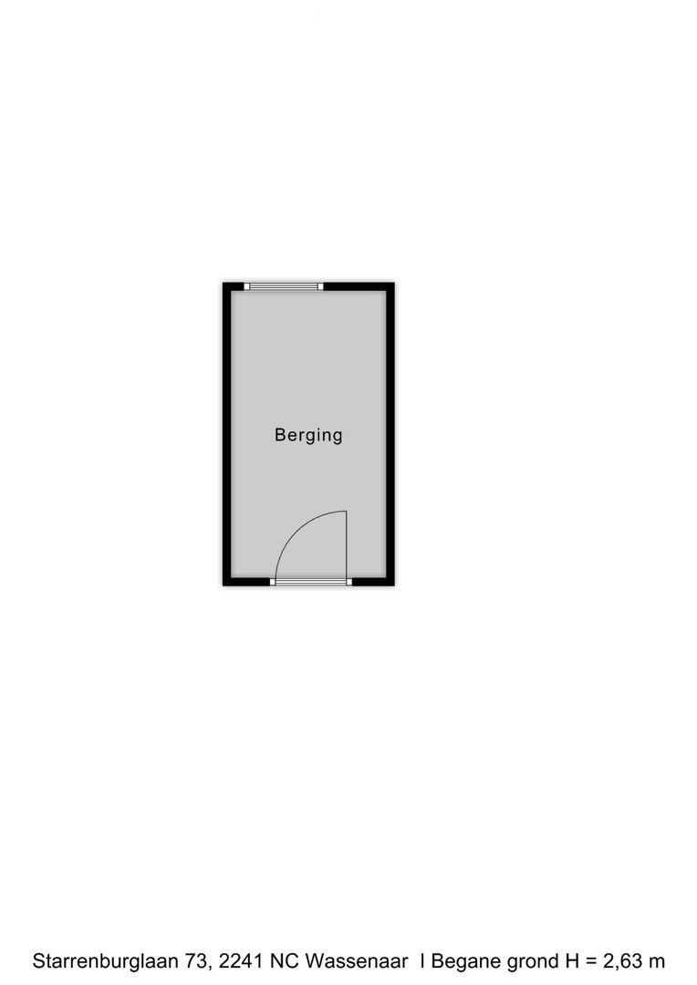 Starrenburglaan 73, Wassenaar plattegrond-1