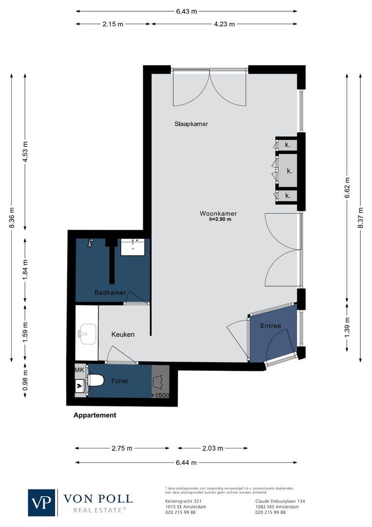 Lepelstraat 2 H, Amsterdam plattegrond-0