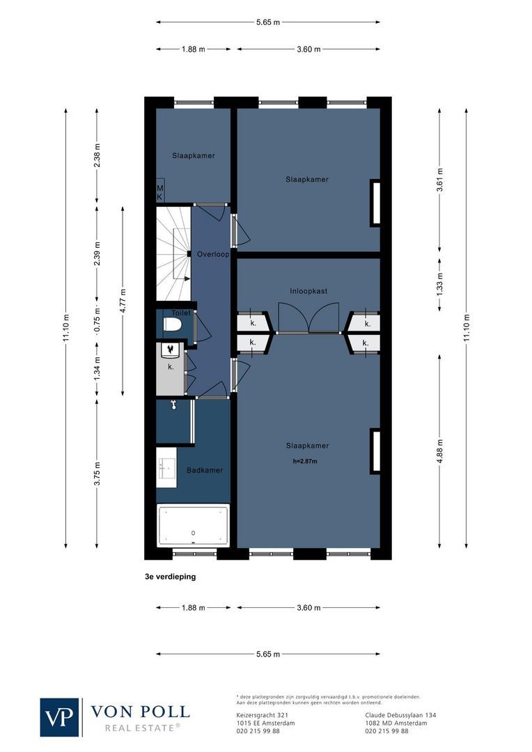 Hemonystraat 5 2, Amsterdam plattegrond-2