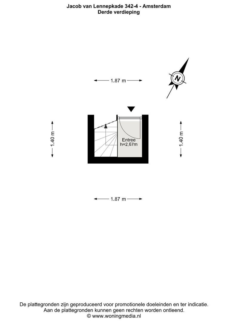 Jacob van Lennepkade 342 4, Amsterdam plattegrond-0