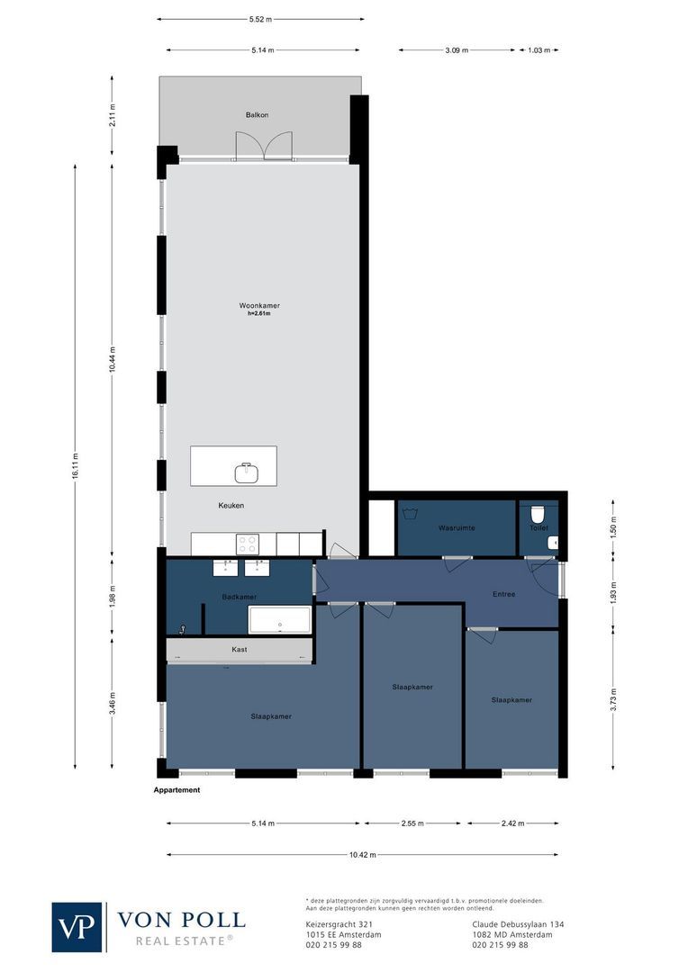 Saskia van Uijlenburgkade 61, Amsterdam plattegrond-0